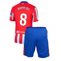 Maglia Calcio Atletico Madrid Pablo Barrios #8 Prima Divisa Bambino 2024-25 Manica Corta (+ pantaloncini)